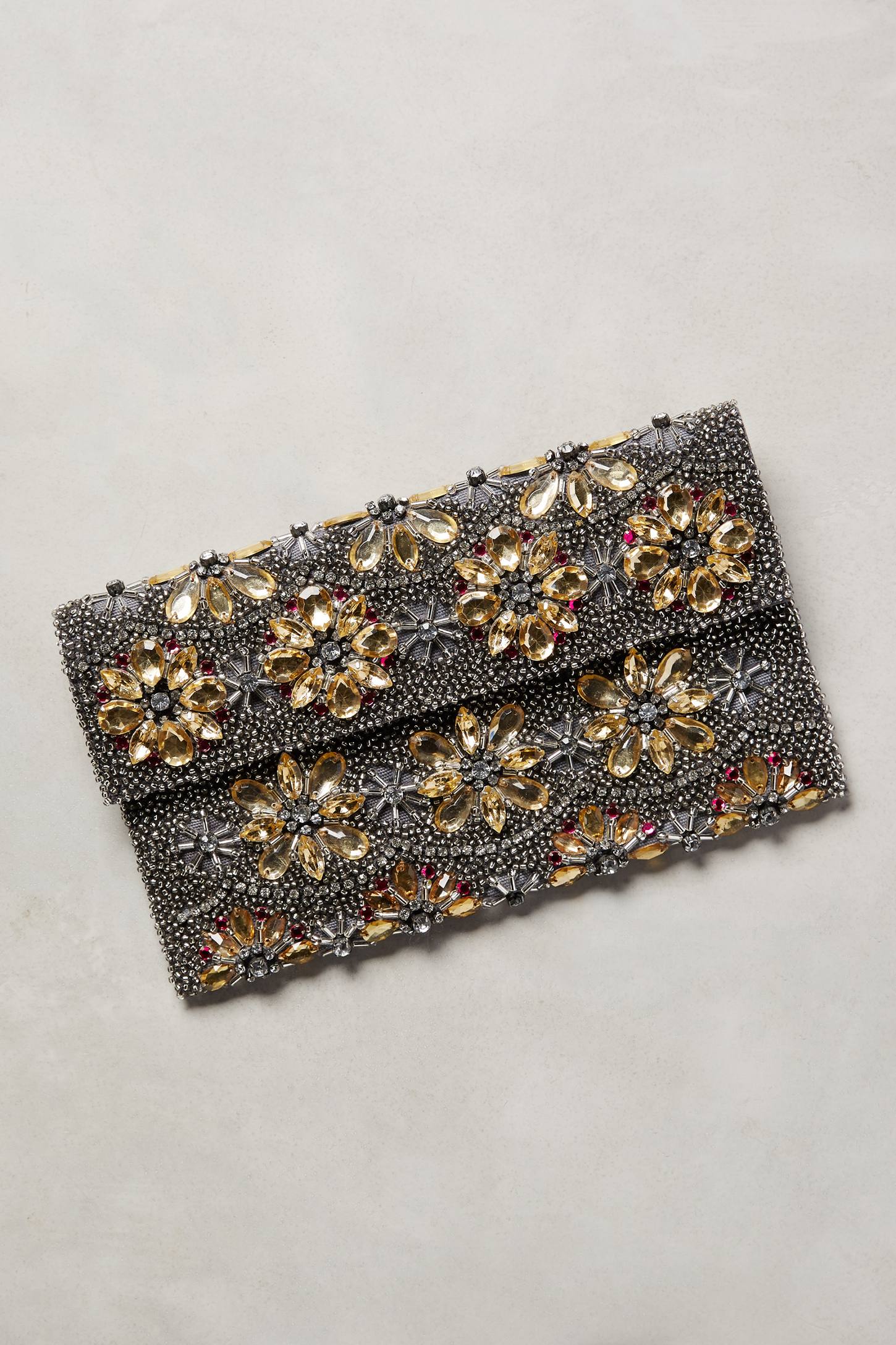 Beaded Botanic Clutch