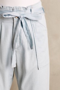 Chambray Paperbag Trousers by Current/Elliott