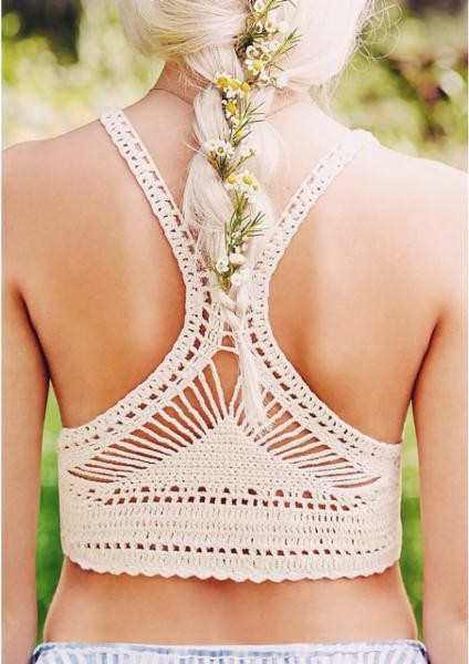 Ecote Vanessa Crochet Bra Top