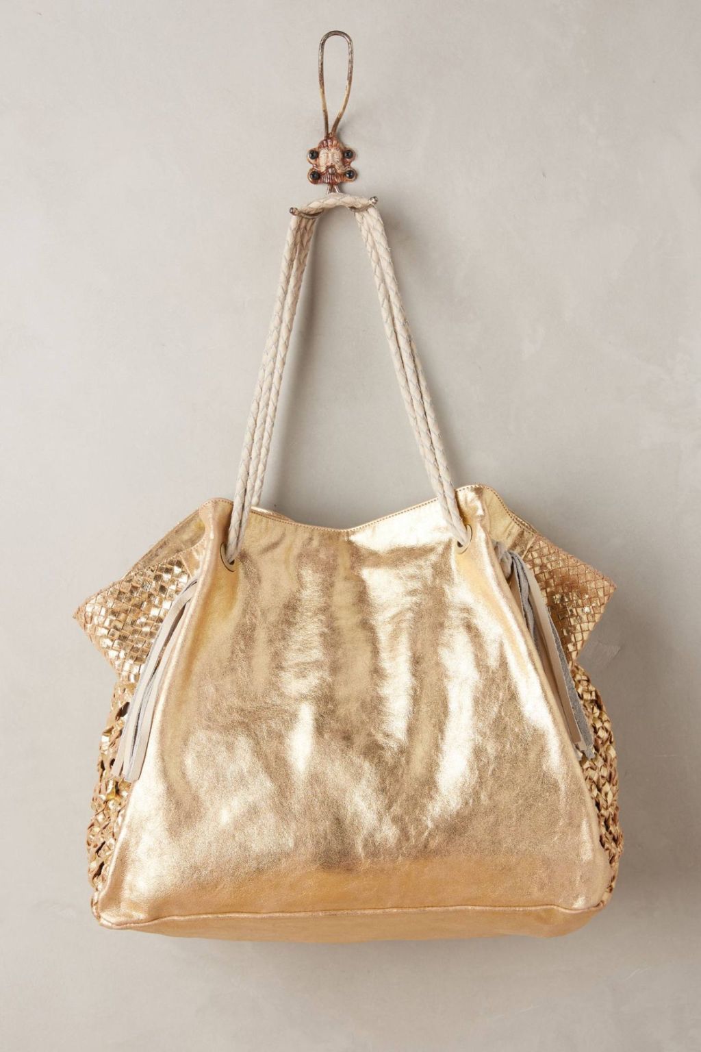 Goldcoast Fringed Tote by Claramonte