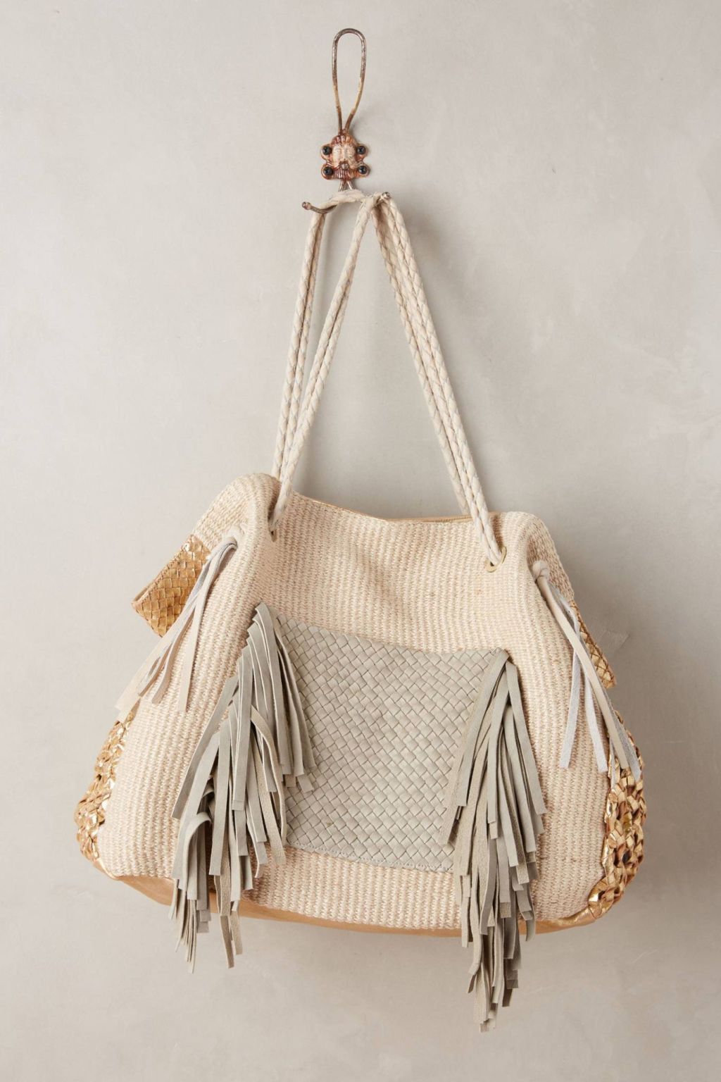 Goldcoast Fringed Tote by Claramonte