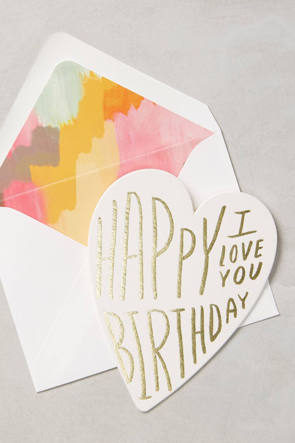 Happy Birthday I Love You Card by Moglea