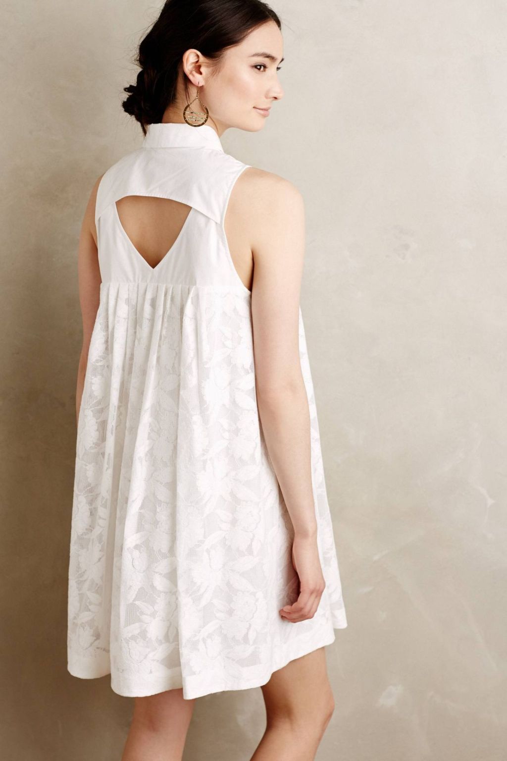 Laced Poplin Swing Dress by HD in Paris