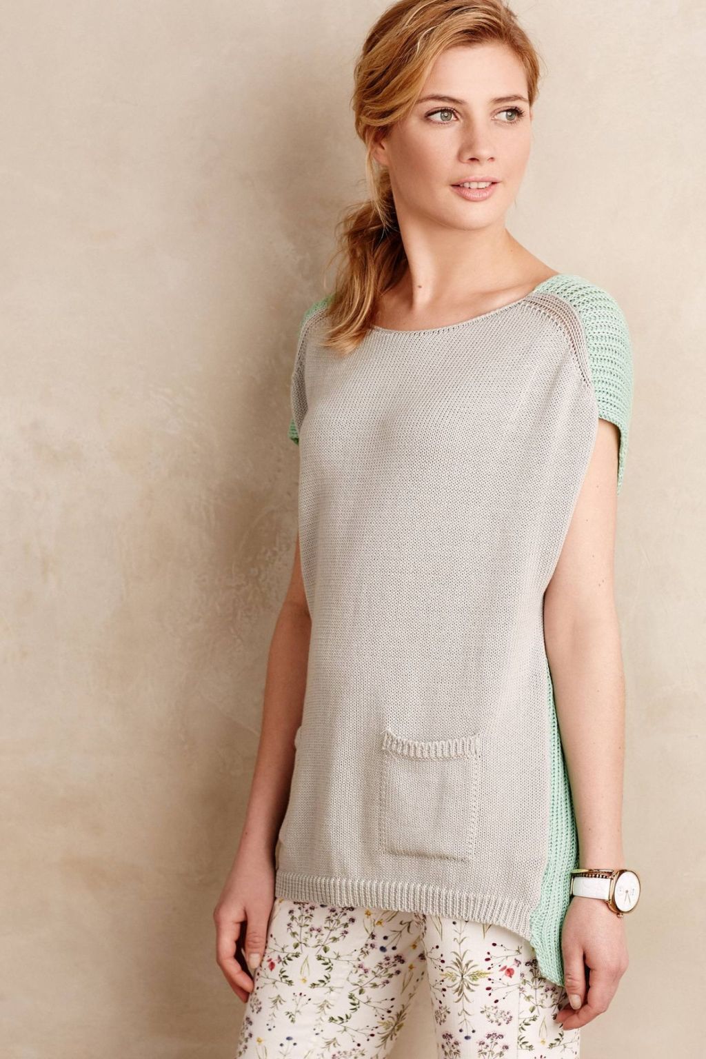 Menthe Pocket Pullover by Moth