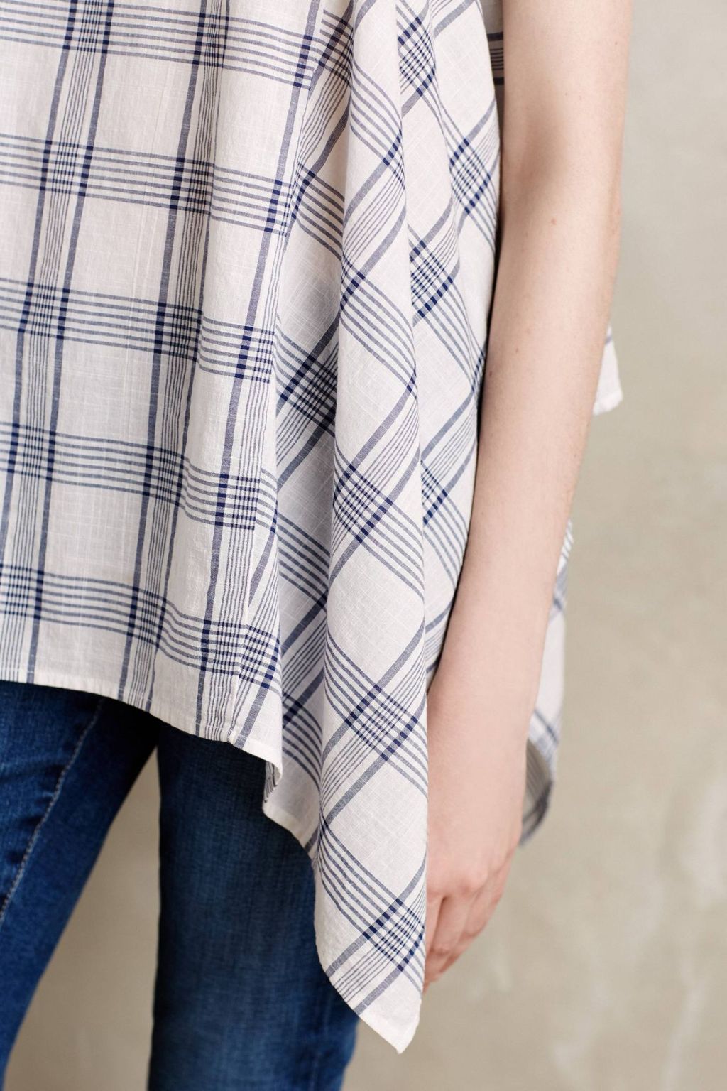 Plaid Swing Tunic Detail