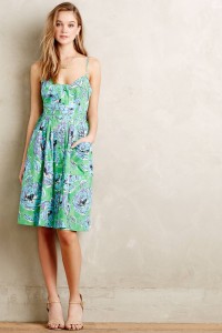 Pleated Peony Dress by Plenty by Tracy Reese