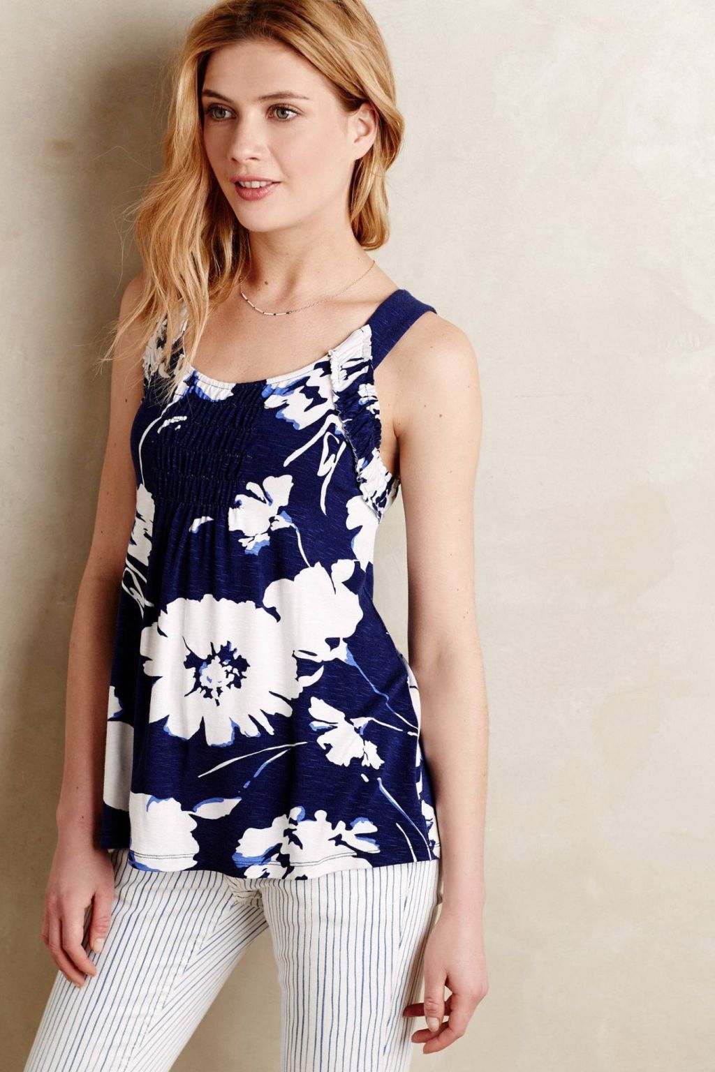 Positano Smocked Tank by Meadow Rue