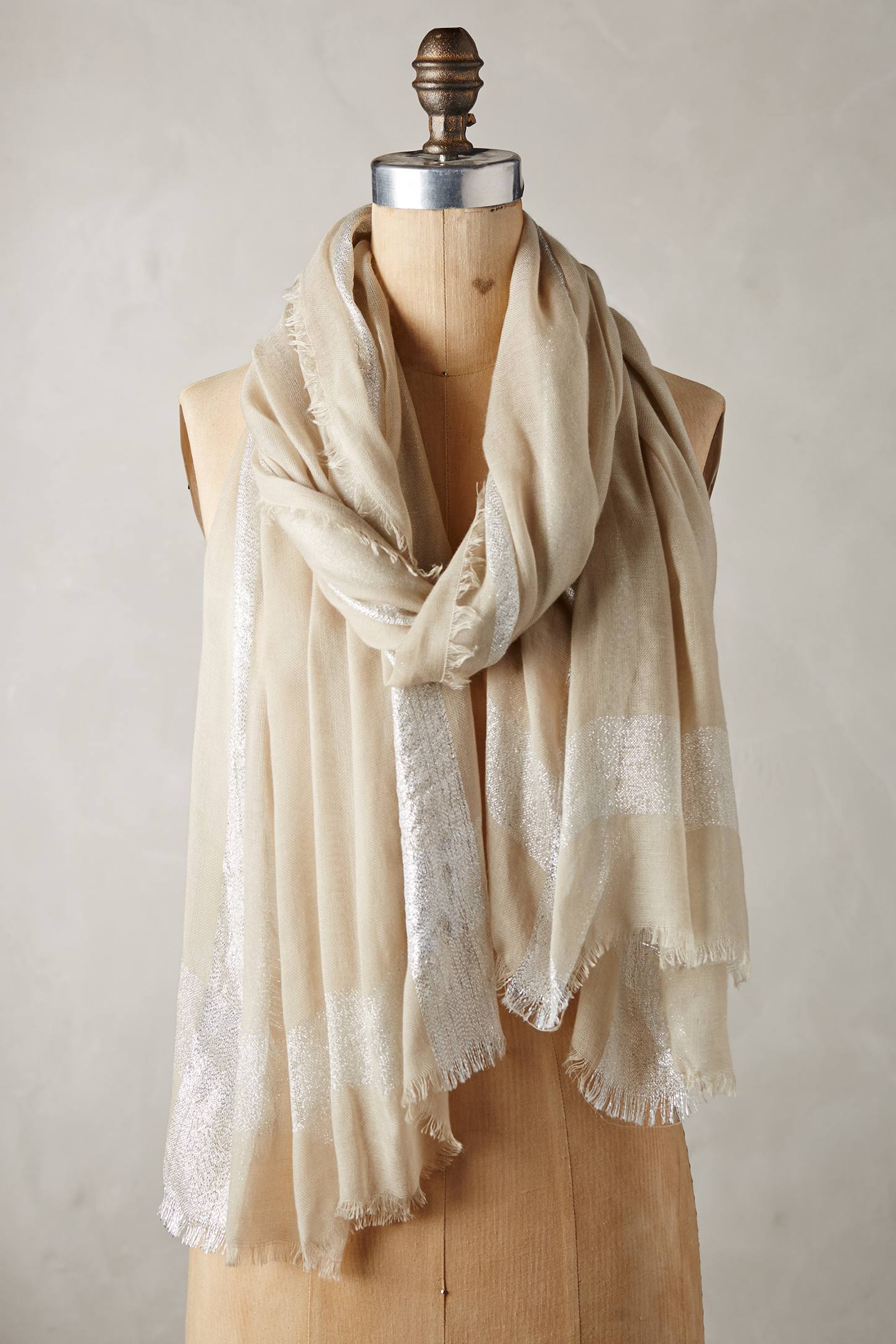 Shimmer Striped Scarf