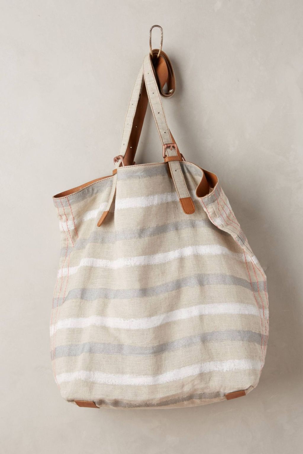 Striped Linen Tote by Miss Albright