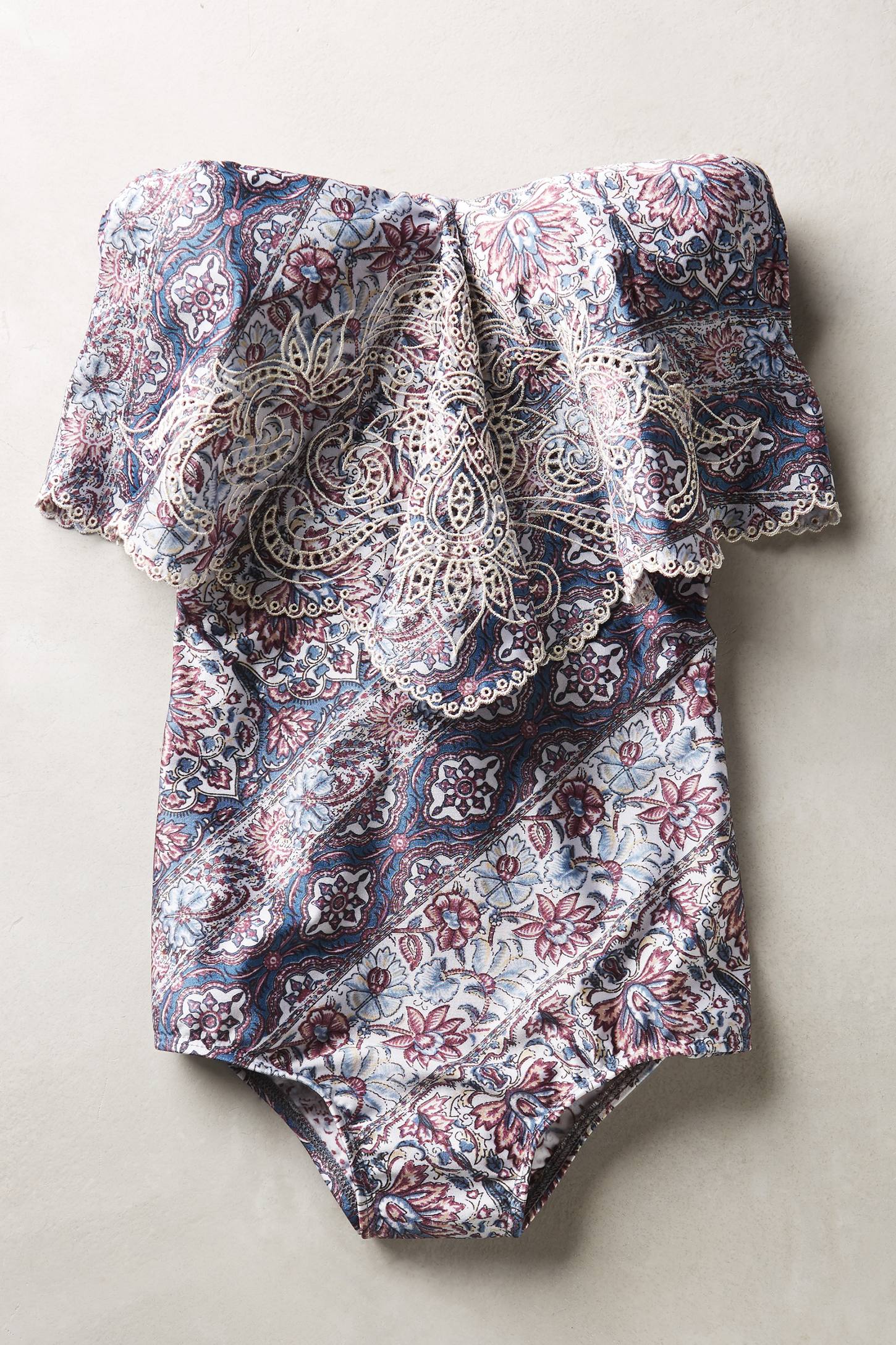 Ryker Embroidered Maillot by Zimmermann