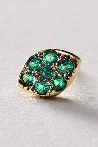 Zircon Marquis Studs in 14k Gold by Arik Kastan