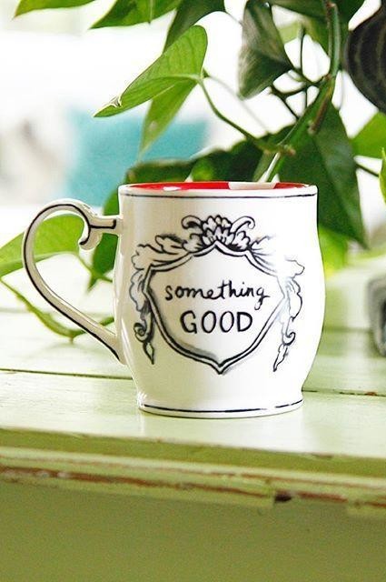 Crowned Leaf Mug by Molly Hatch