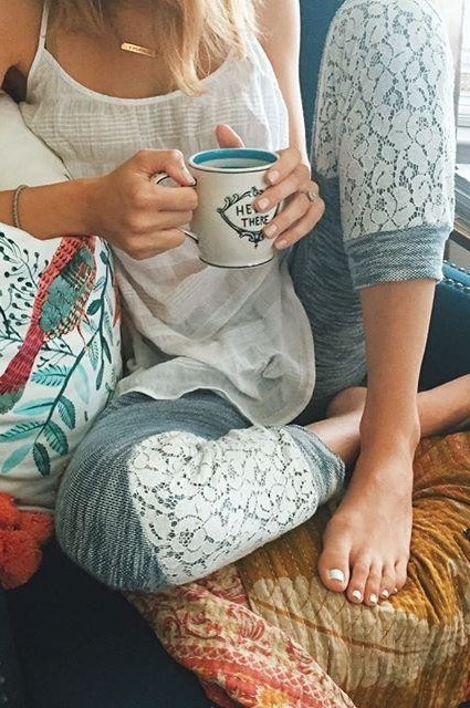 Crowned Leaf Mug by Molly Hatch