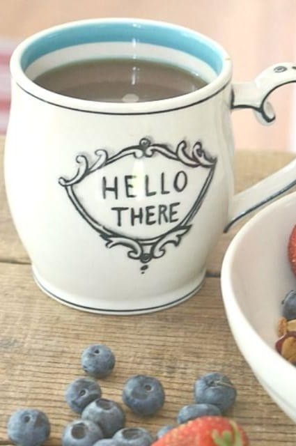 Crowned Leaf Mug by Molly Hatch