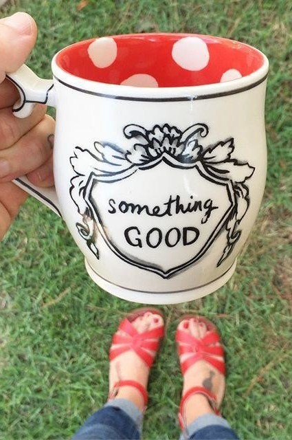 Crowned Leaf Mug by Molly Hatch