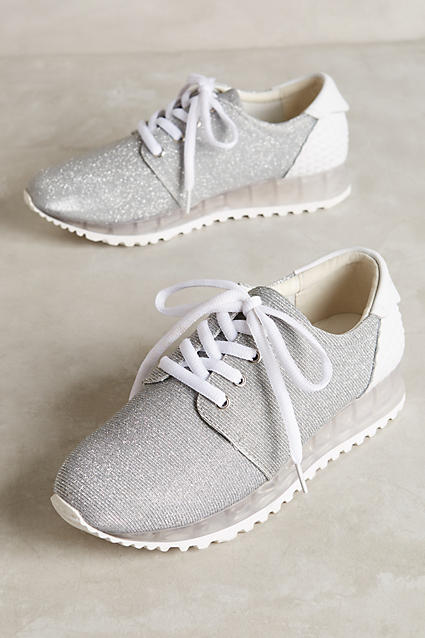 Anthropologie 67 Collection Shimmered Elvion Sneakers