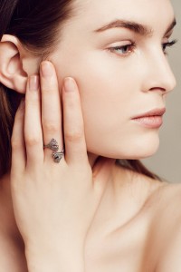 Diamond Gingko Ring by Renee Sheppard