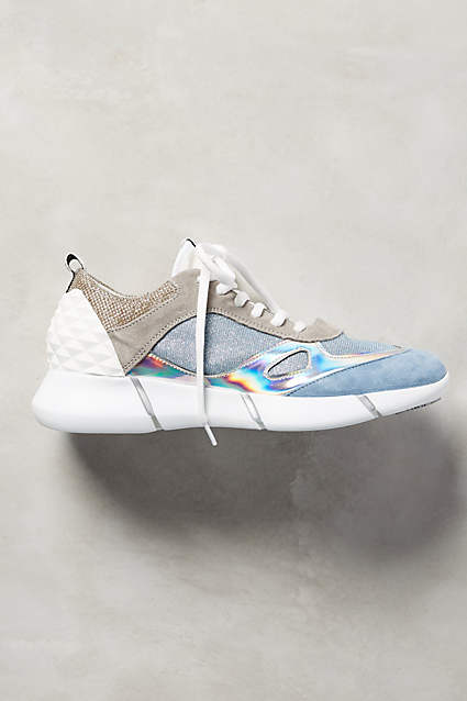 Happy Iridescent Sneakers by Elena Iachi