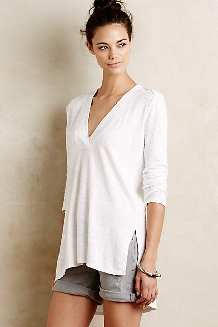 Slubbed V-Neck Tunic by Sol Angeles