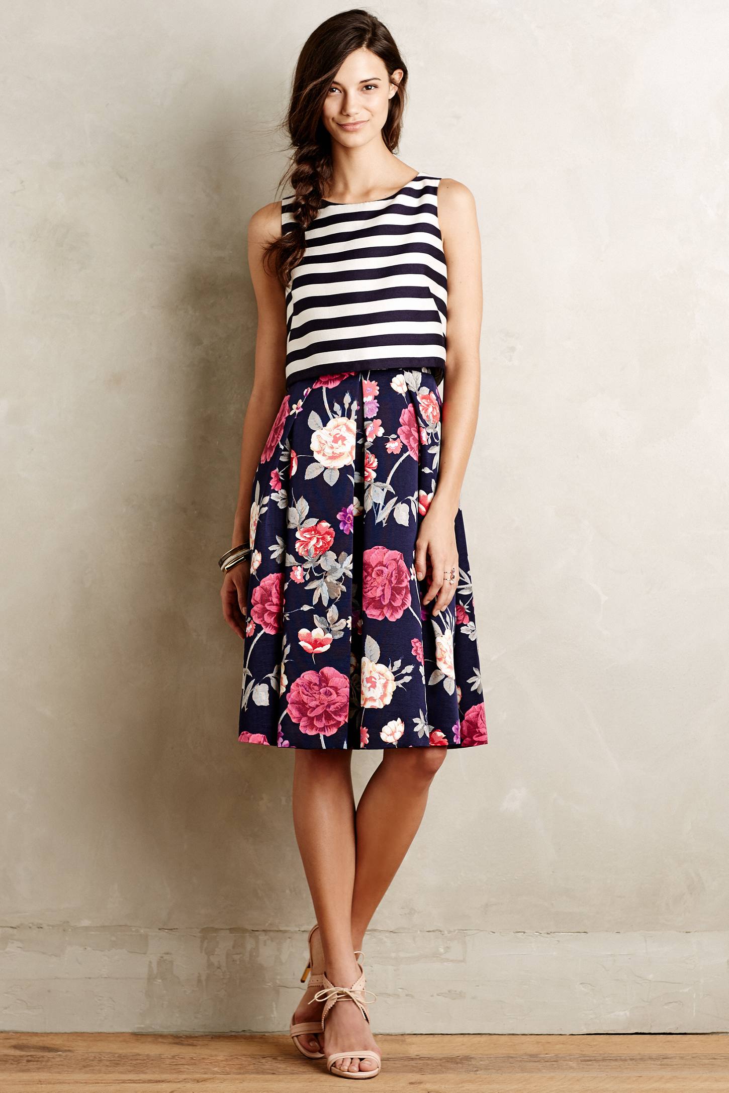 Split-Print Dress by Eliza J