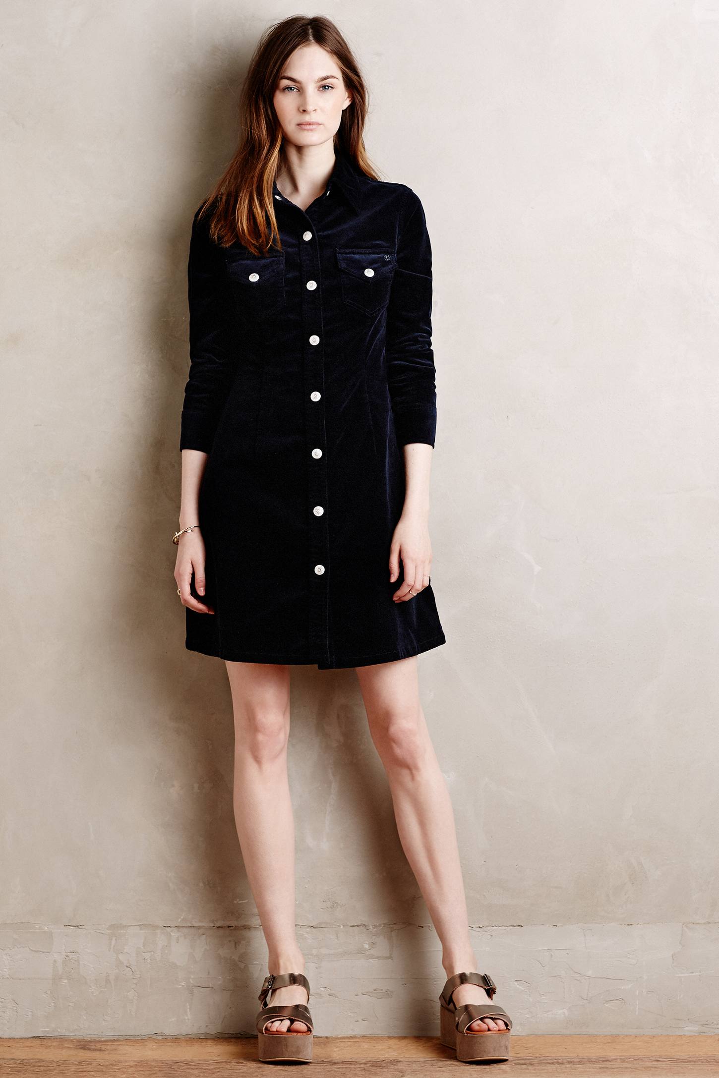 Pixie Cord Shirtdress by Alexa Chung for AG