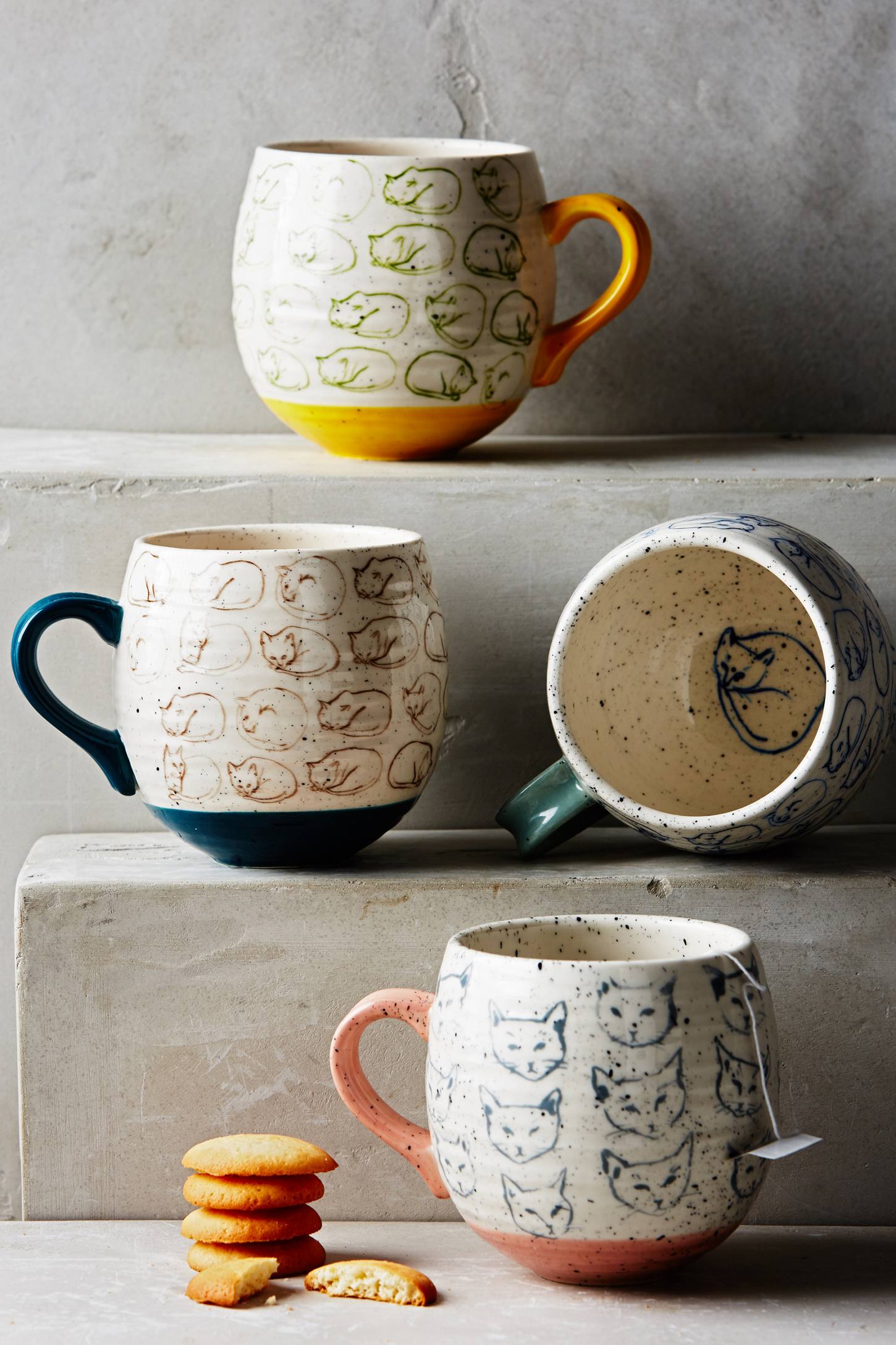 Cat Study Mug by Leah Goren