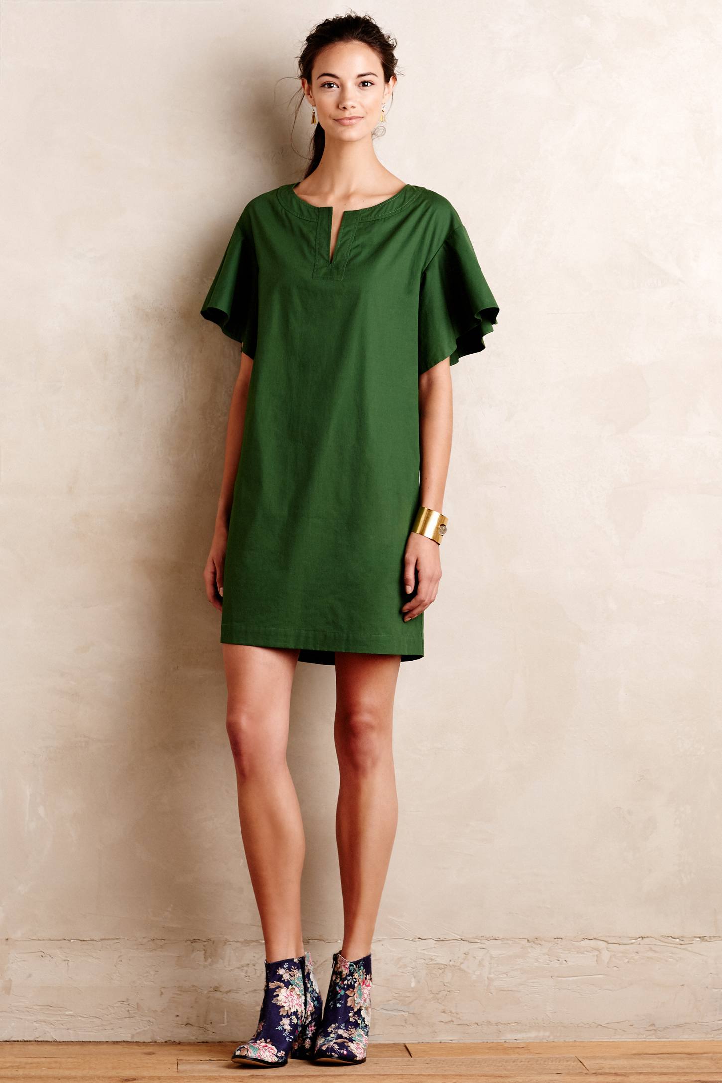 FLUTTER SLV POPLIN TUNIC