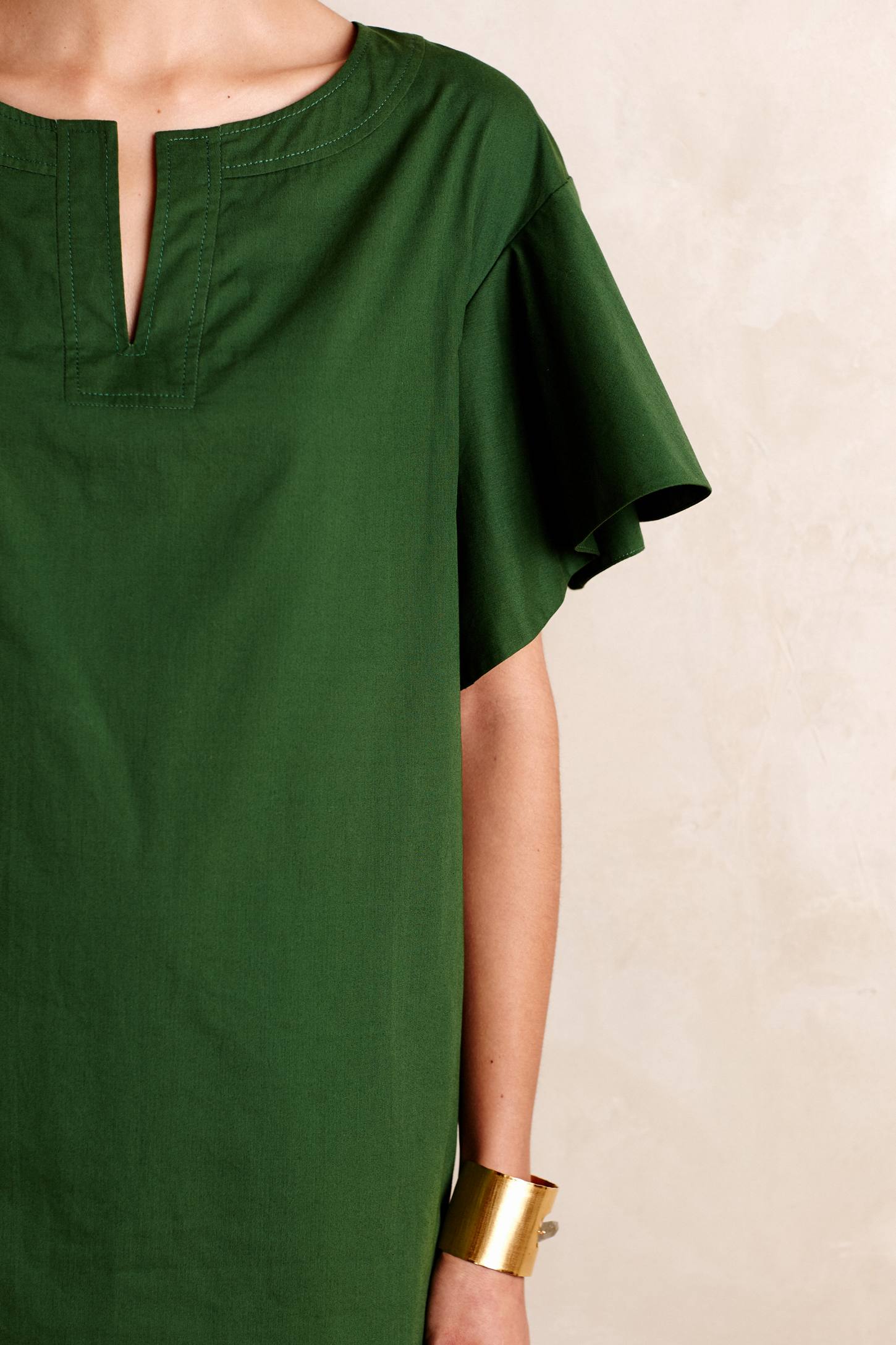 FLUTTER SLV POPLIN TUNIC