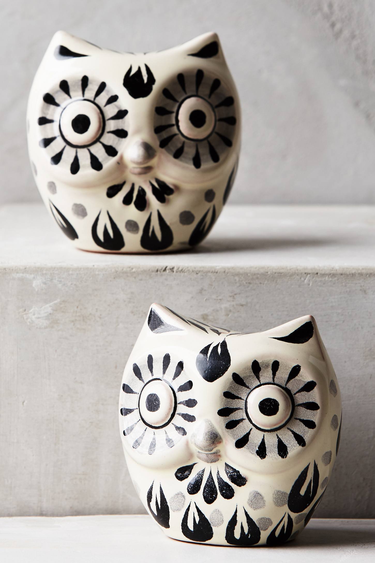 Folk Owl Salt & Pepper Shakers by Gorky Gonzalez