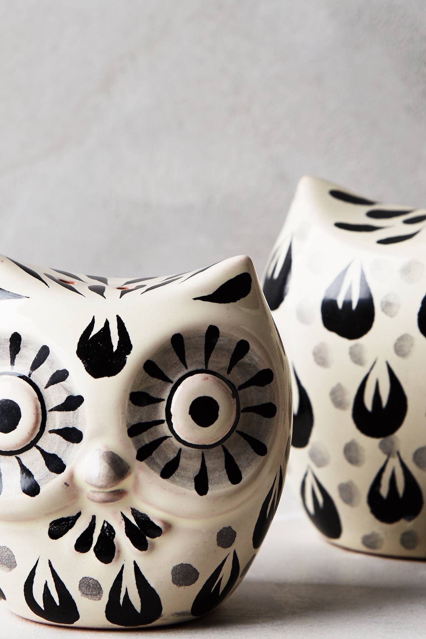 Folk Owl Salt & Pepper Shakers by Gorky Gonzalez