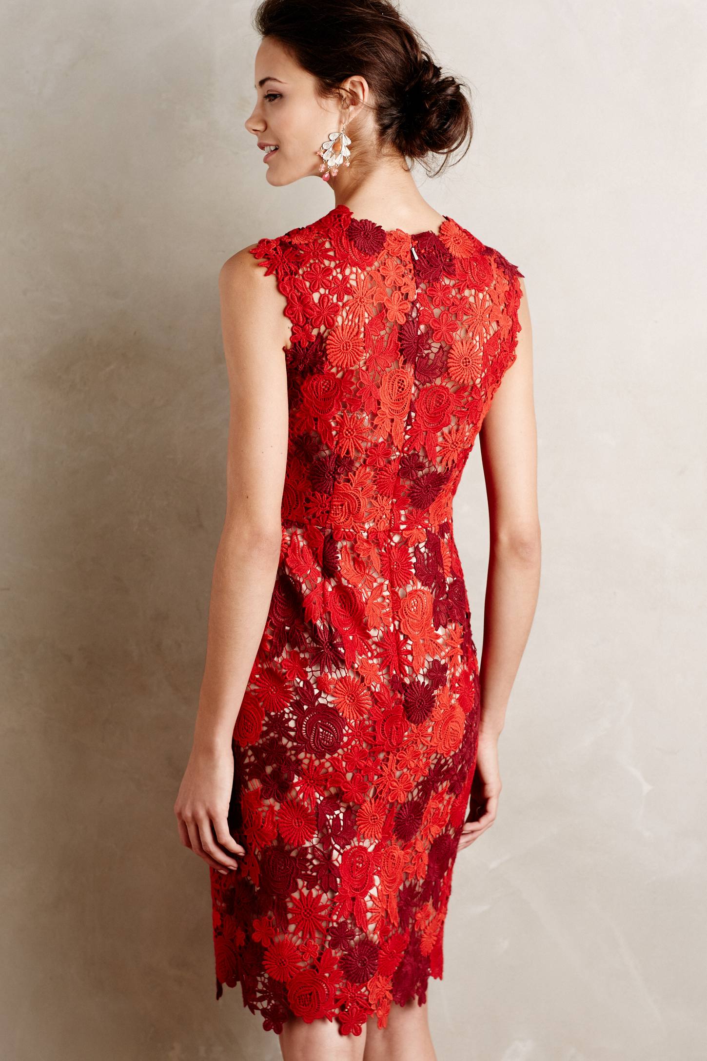 Lace Garden Pencil Dress by Sara Emanuel