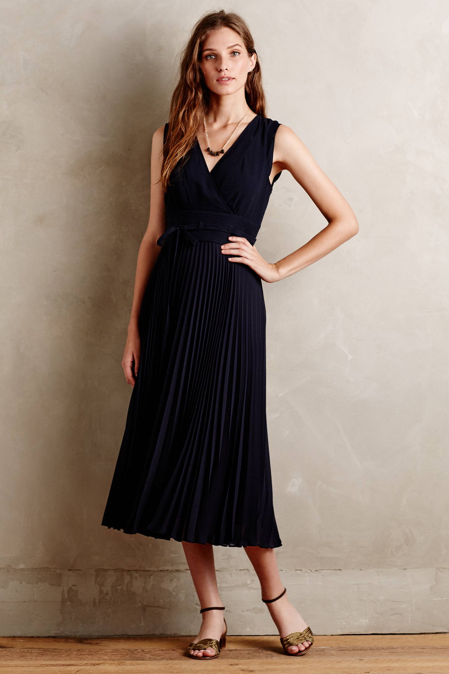 Pleated Merle Dress by Leifsdottir