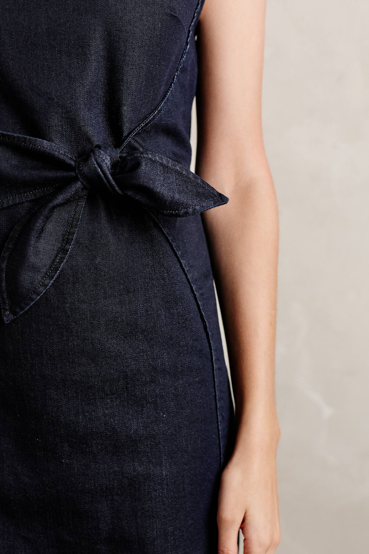 Ribboned Denim Dress by Holding Horses