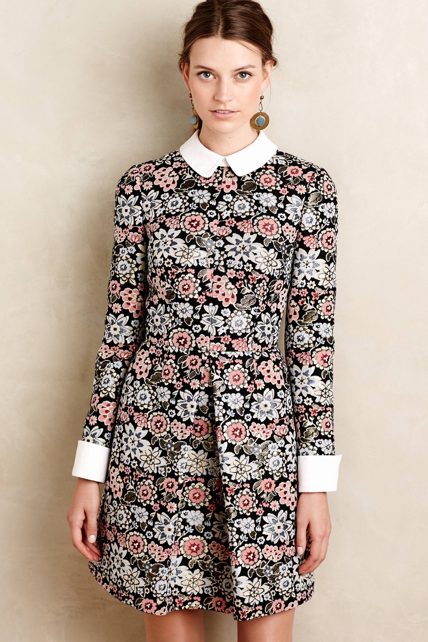 Brocade Blossom Mini Dress by JILL Jill Stuart