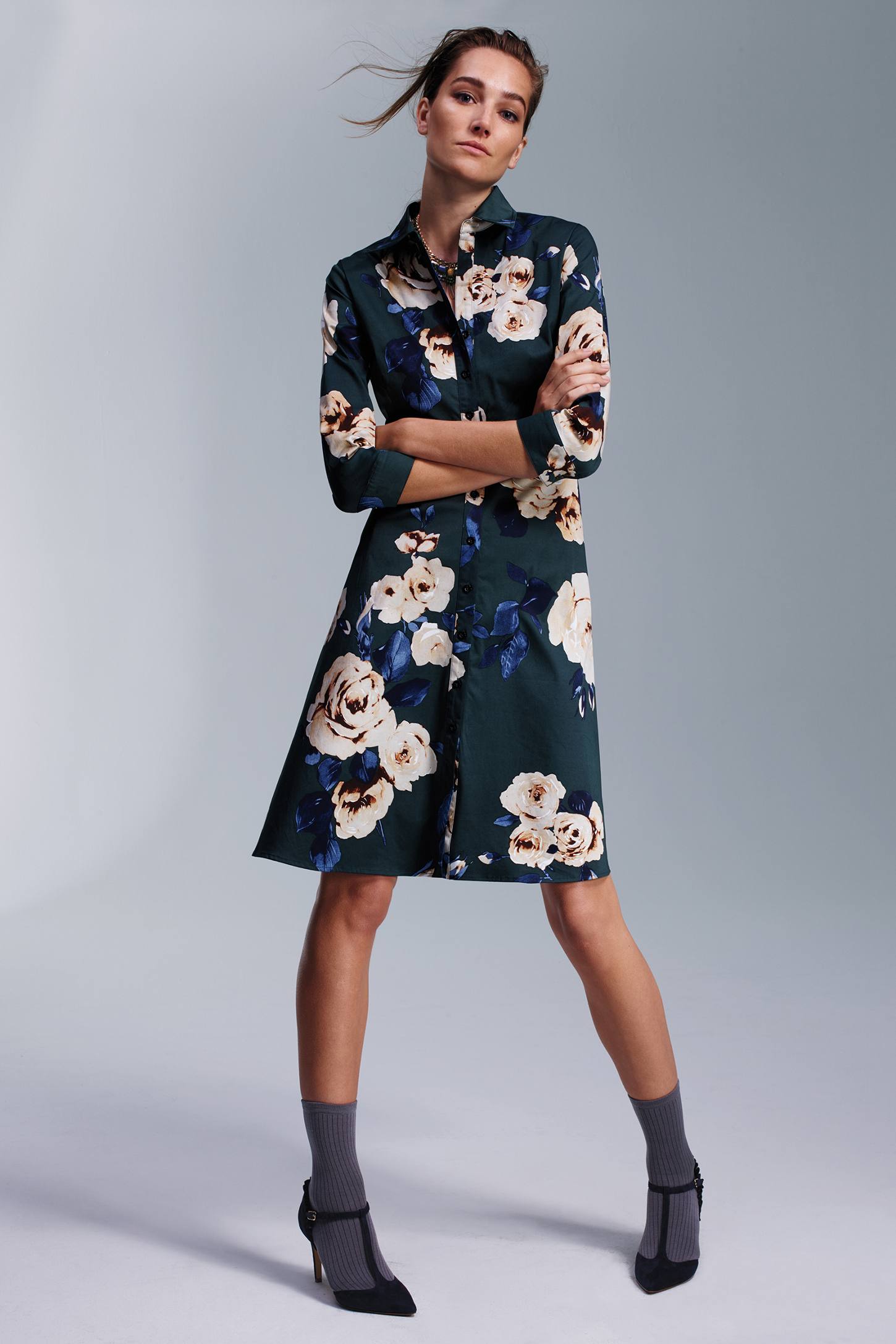 Gallica Silk Shirtdress by Samantha Sung