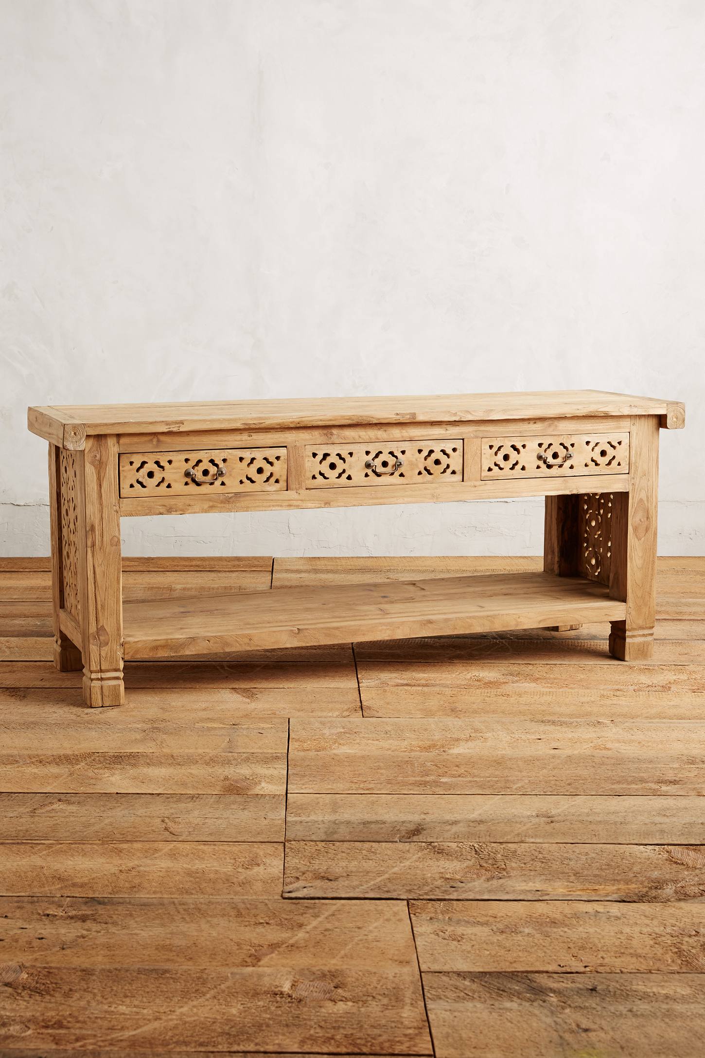 Handcarved Fretwork Console
