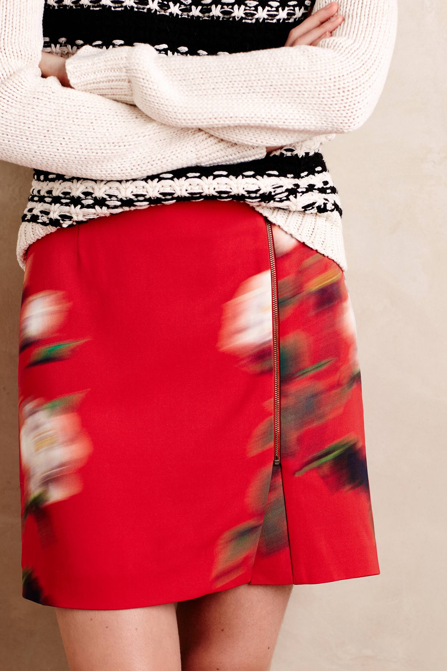 Honorine Mini Skirt by Peter Som
