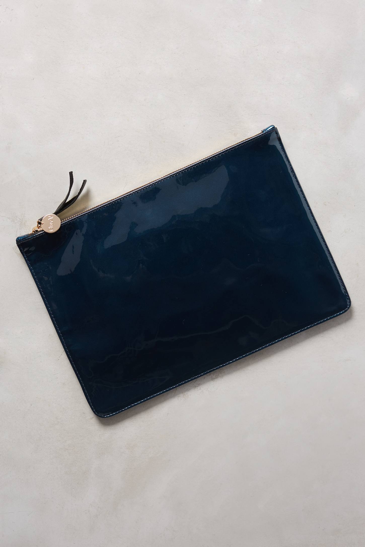 Patent Leather Pouch by Clare V