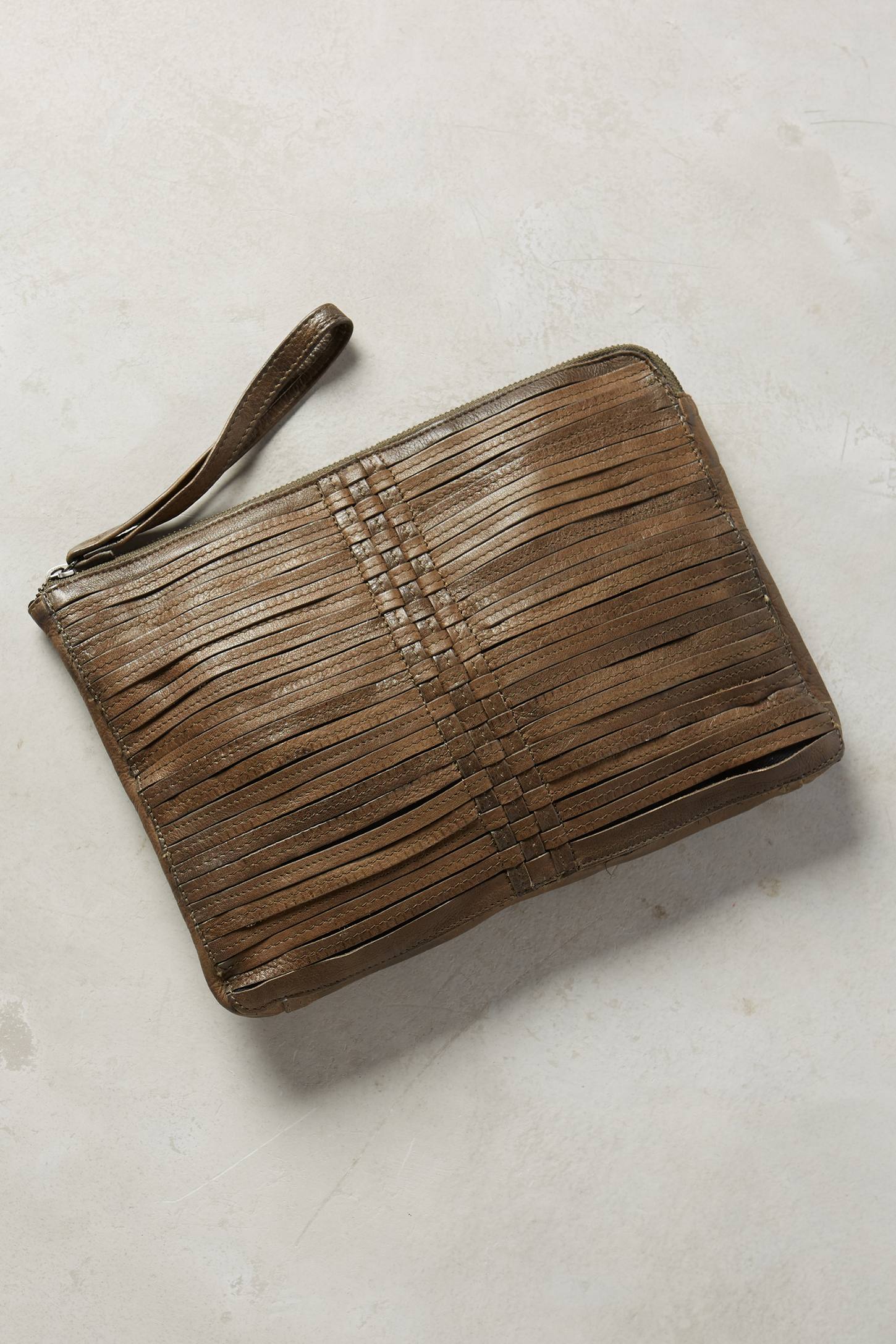 Woven Leather Pouch by Day & Mood