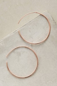 Rosegold Whispered Hoops by Carrie K.