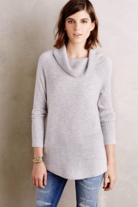 Cowled Cashmere Tunic by Moth