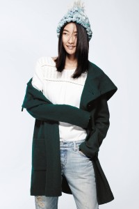Boiled Wool Sweater Coat by Moth