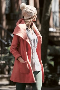 Boiled Wool Sweater Coat by Moth