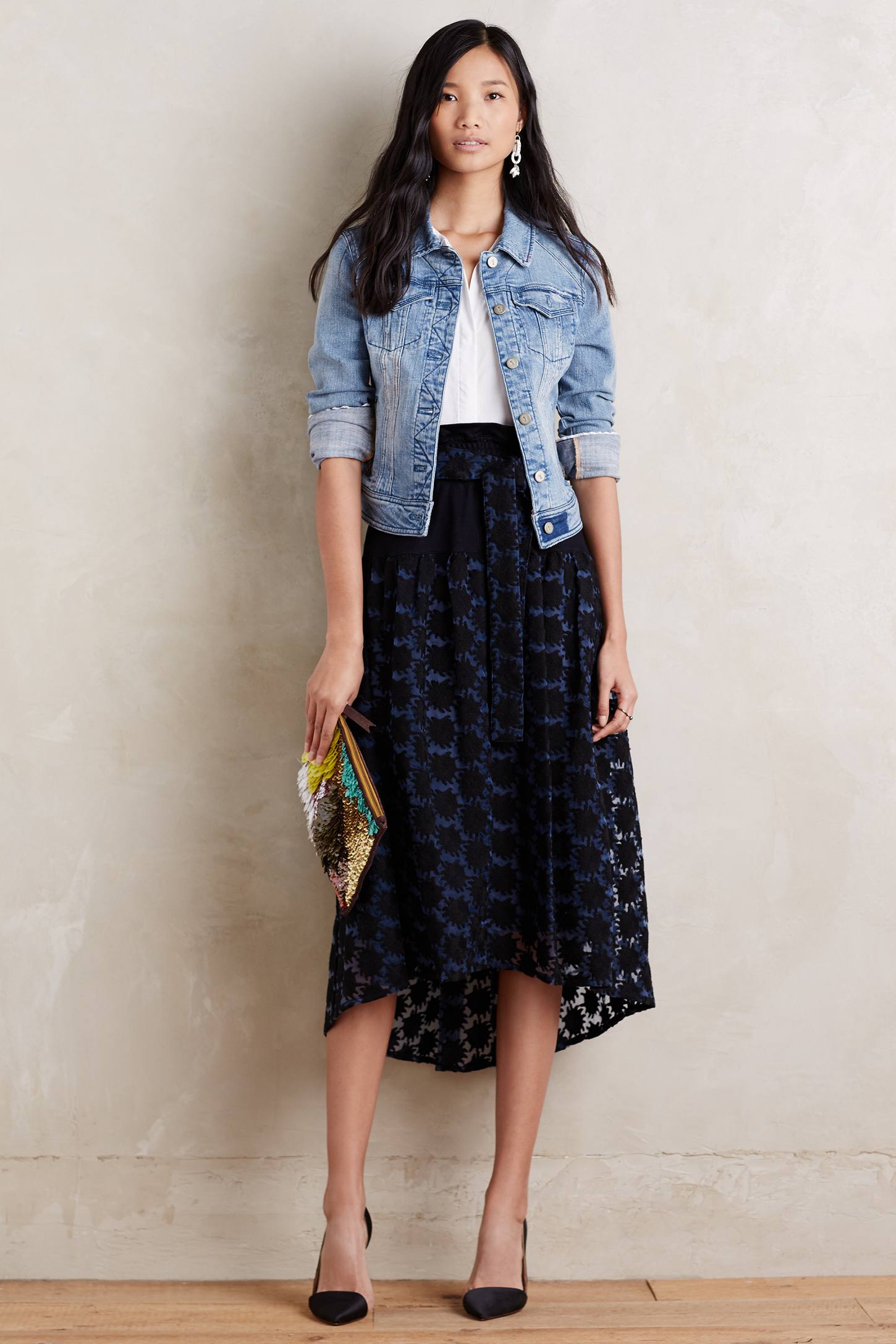 Hana Lace Midi Skirt by Tsumori Chisato