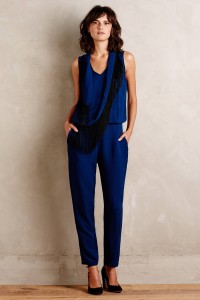 Fringed Scarf Jumpsuit by Twelfth Street by Cynthia Vincent