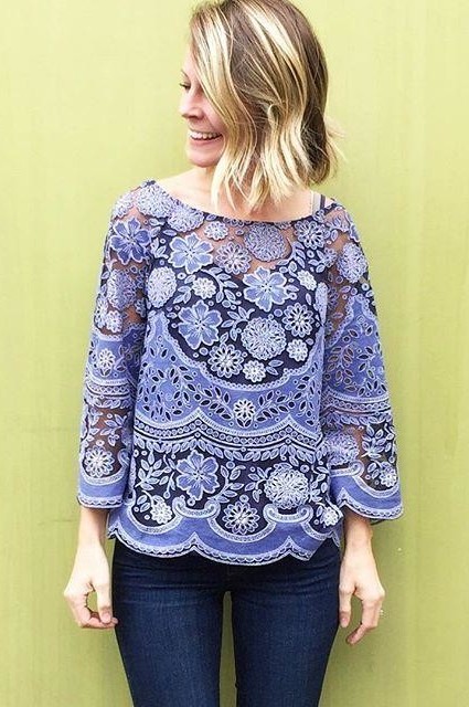 Montmartre Peasant Top by HD in Paris