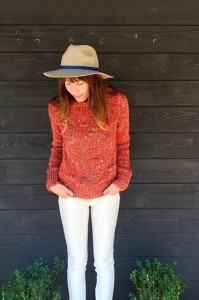 Marled Mock-Neck Pullover by Moth