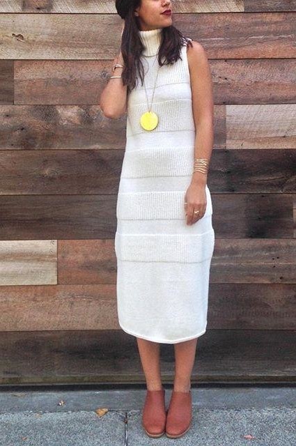 Turtleneck Sweater Dress by Moth