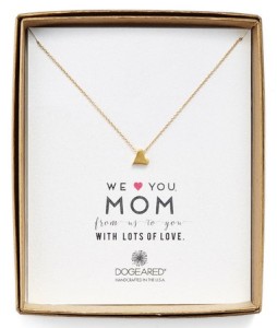 Dogeared 'We Heart You Mom' Heart Pendant Necklace